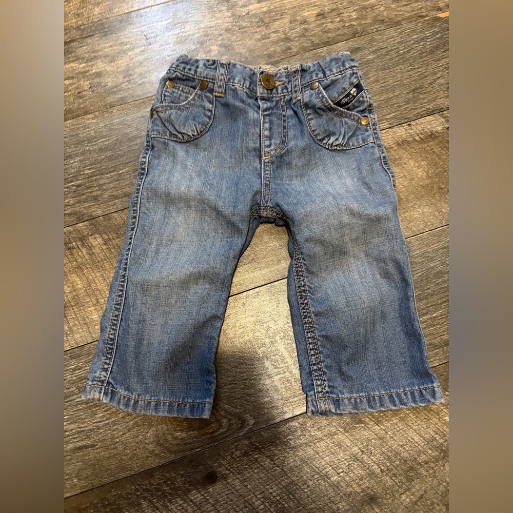 Sfera design baby girls 6-12 month jeans denim adjustable waist